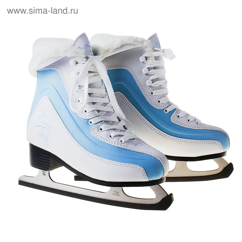 Коньки фигурные ICEBERGER Erica с мехом, размер 39