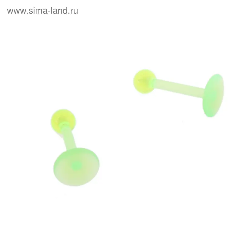 Пирсинг Лабрет, L=1.1 см, салатовый