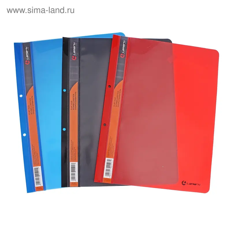 Папка скоросшиватель с перфорацией А4 Lamark микс