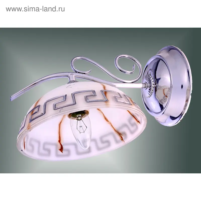 бра ковка 1 лампа хром