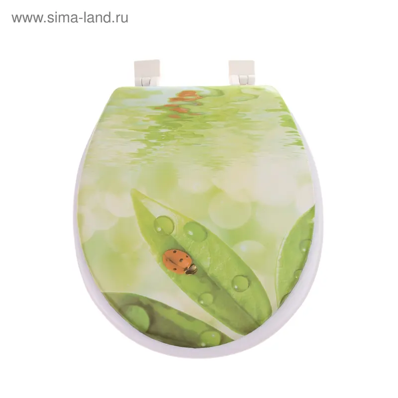 Сиденье для унитаза с крышкой «Роса», 40×37 см