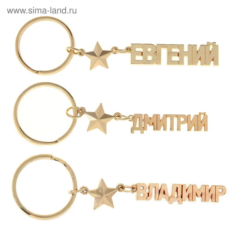 Брелок имена мужские, МИКС