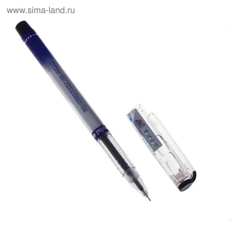 Ручка гелевая 0,5мм синяя OF-E, игольчатый пишущий узел