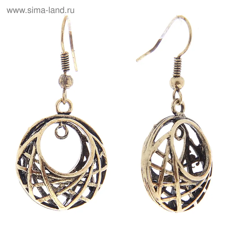Серьги Art, плетенка