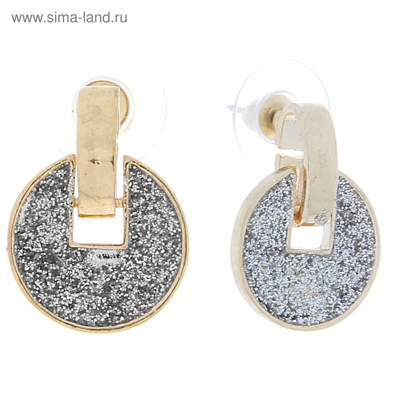 Серьги металл «Монетист»