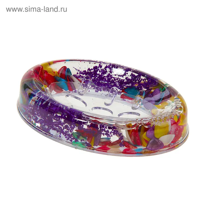 Мыльница овальная, серия "Фиолетовая"