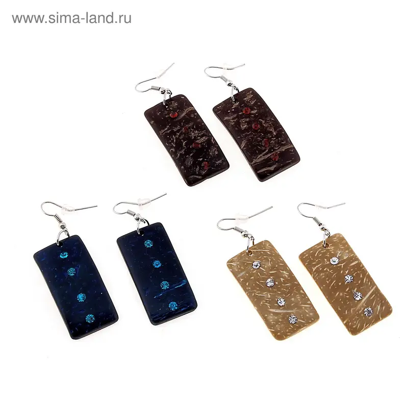 Серьги «Зулу», цвет МИКС