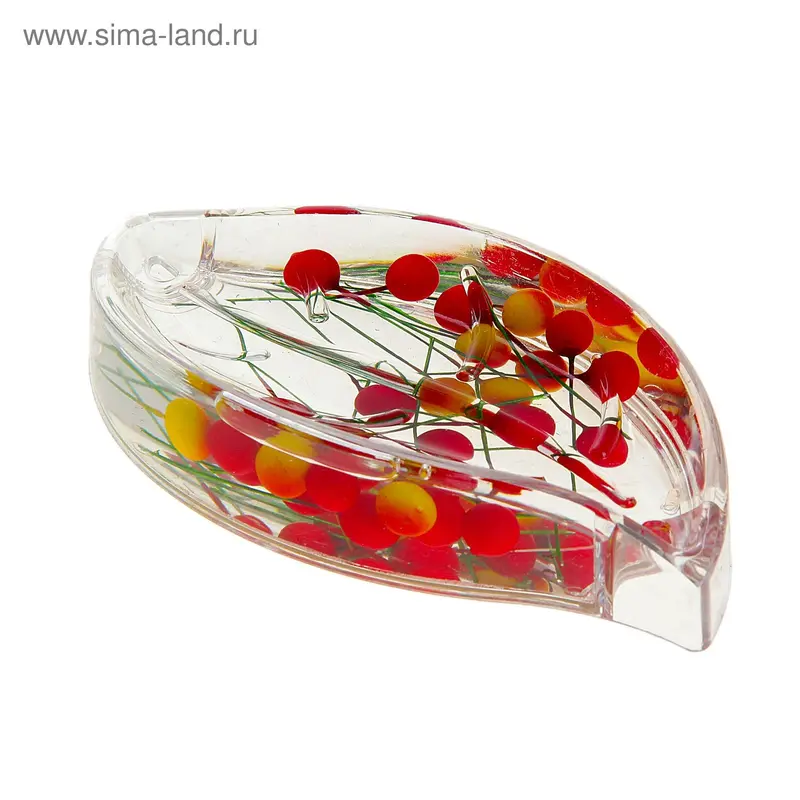 Мыльница "Листок", серия "Красная"