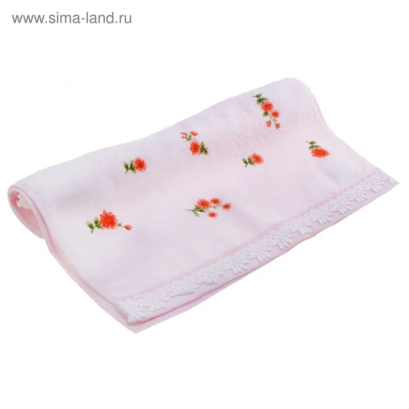 Полотенце махровое "Купу-купу" Ассоль розовое, 400 гр/м2