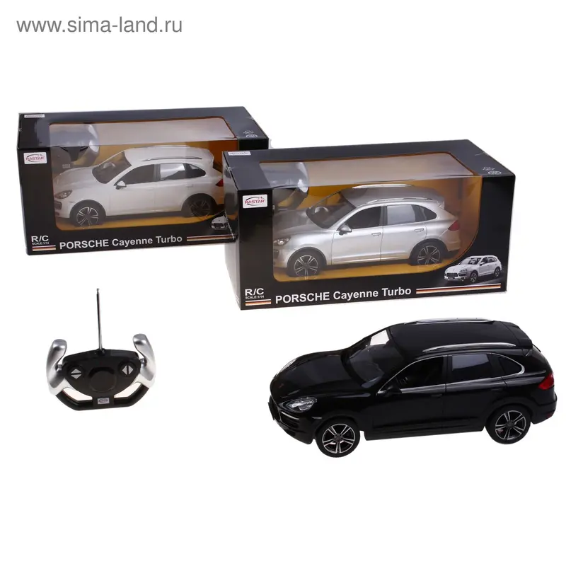 машина р/у 1:14 Porsche Cayenne Turbo, 3 цв. 42900