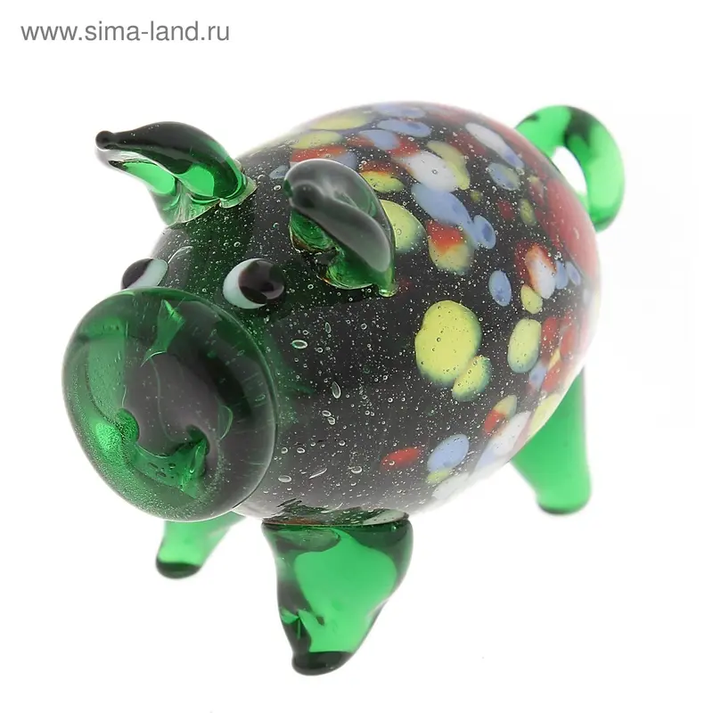 Сувенир "Хрюшка красочная" 5х4 см
