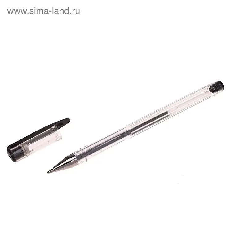 Ручка гелевая черая 2000I Metallic