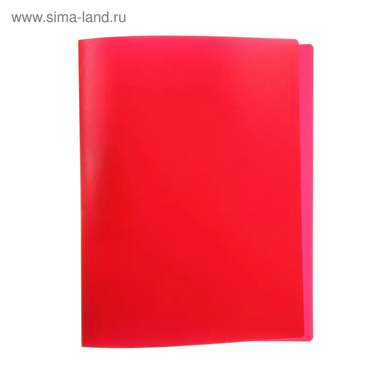 Папка с боковым зажимом А4 красная