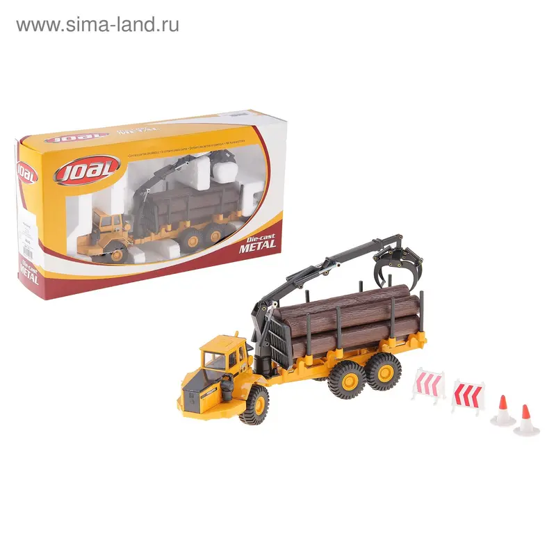 Грузовик лесной Volvo A-35C, 7 бревен в наборе