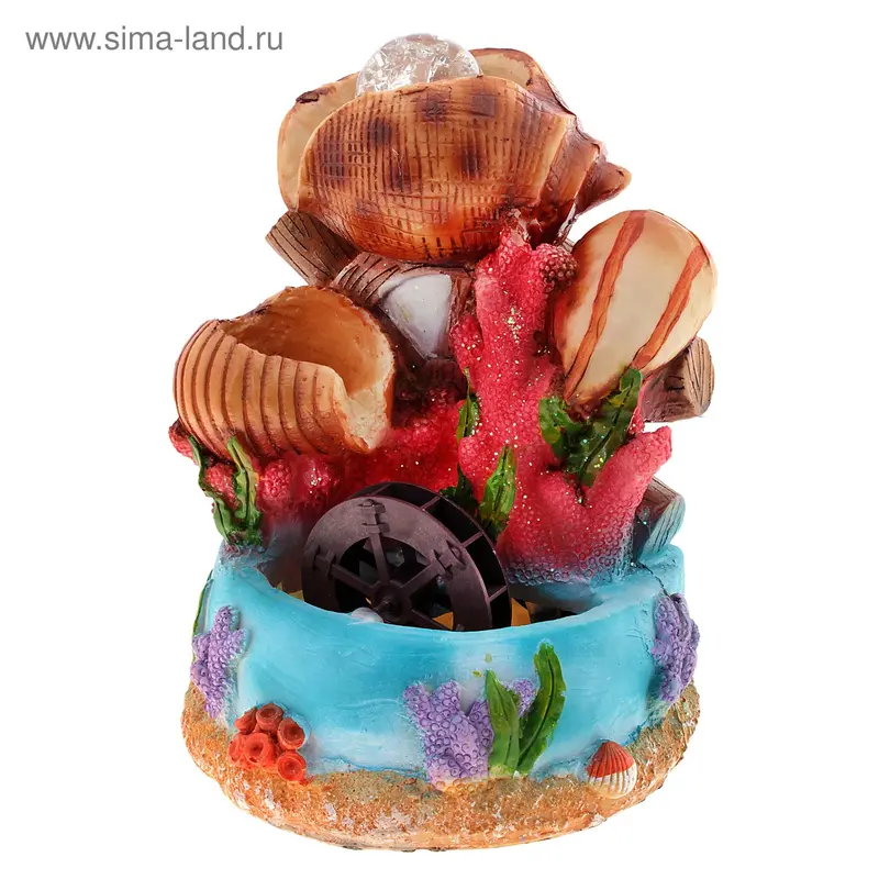 фонтан побережье 28*22см коралл