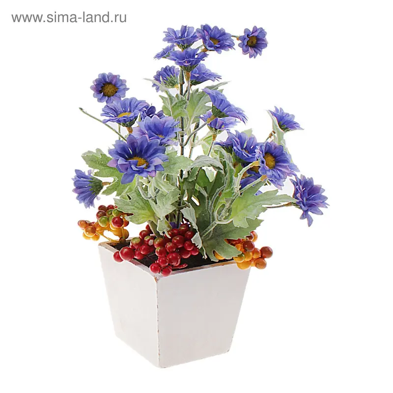 композиция в горшочке 30*18 см ромашки