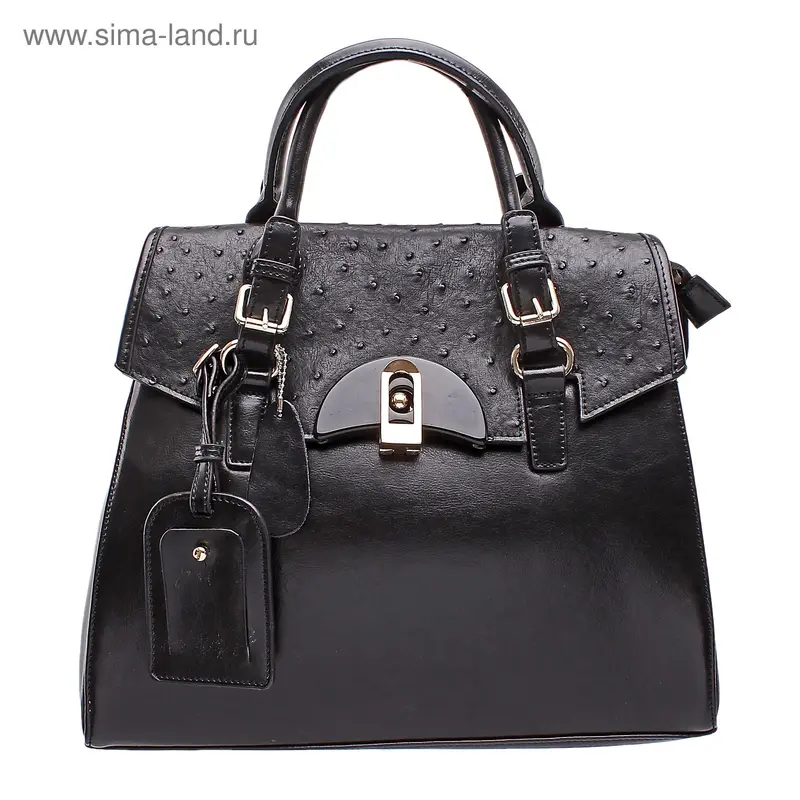 Сумка жен нат София 25*35*12 см, 1 отд перег, черный