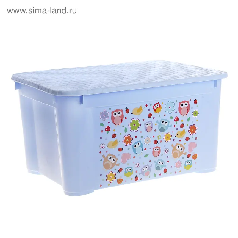 Ящик для игрушек, цвет голубой