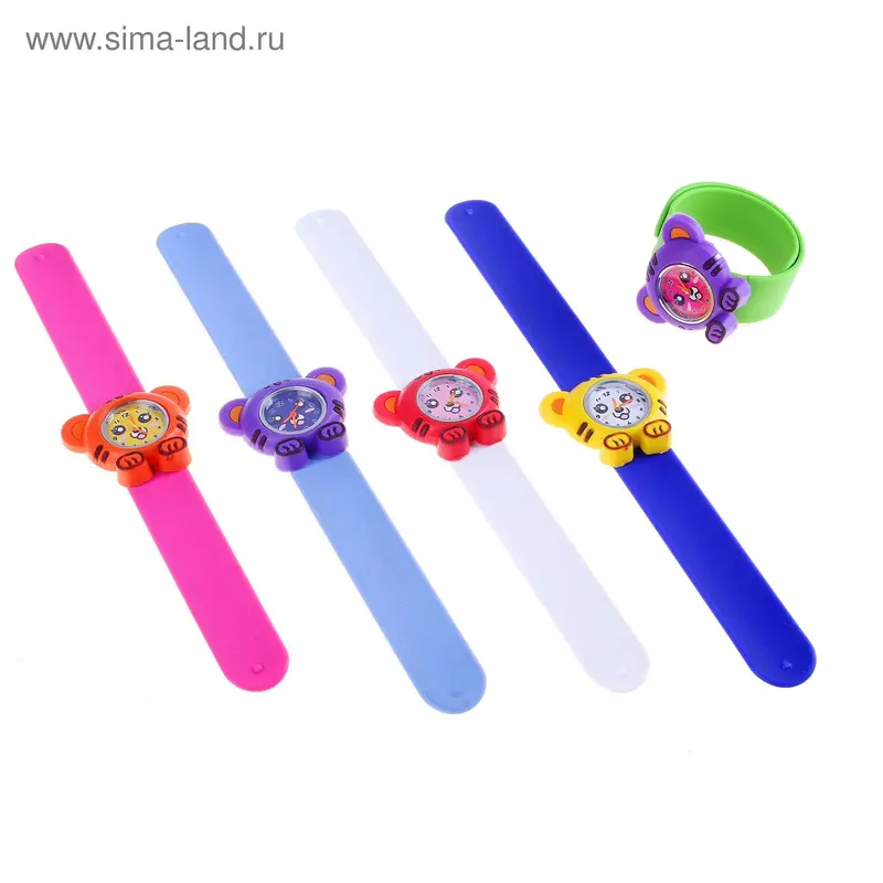 Детские часы "Тигренок", цвета МИКС