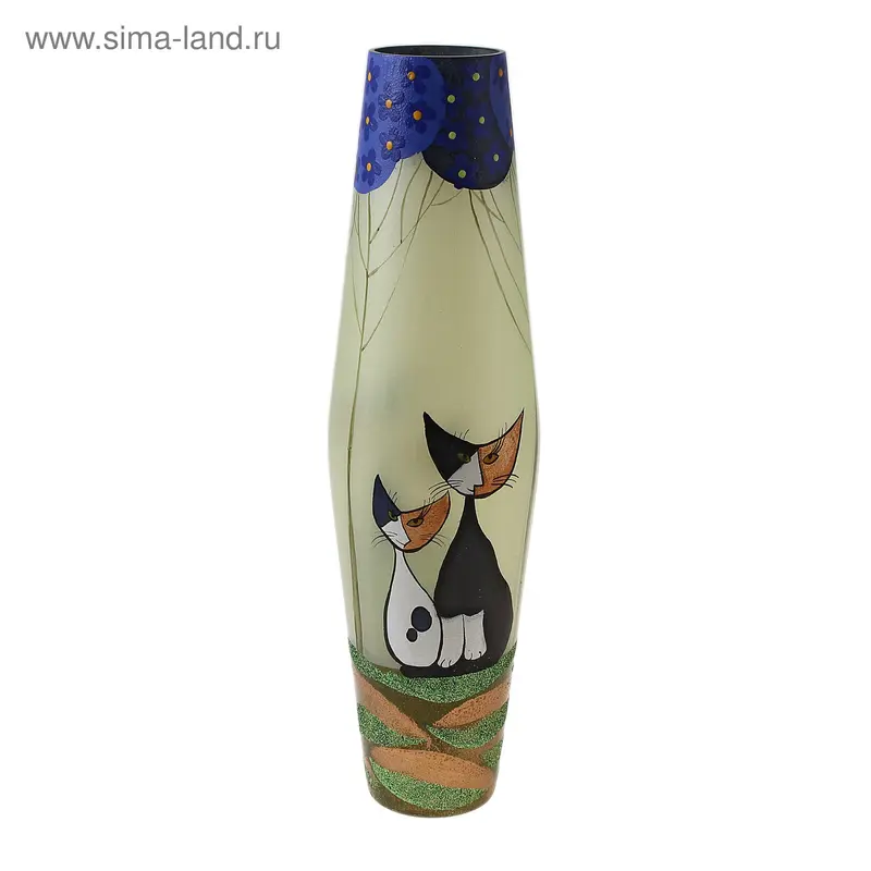 Ваза-амфора "Котята" 10*30 см
