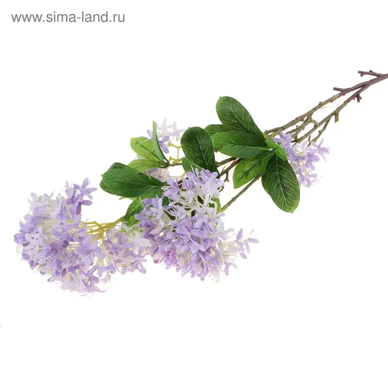 цветы искусственные ветка сирени 75 см d-10 см