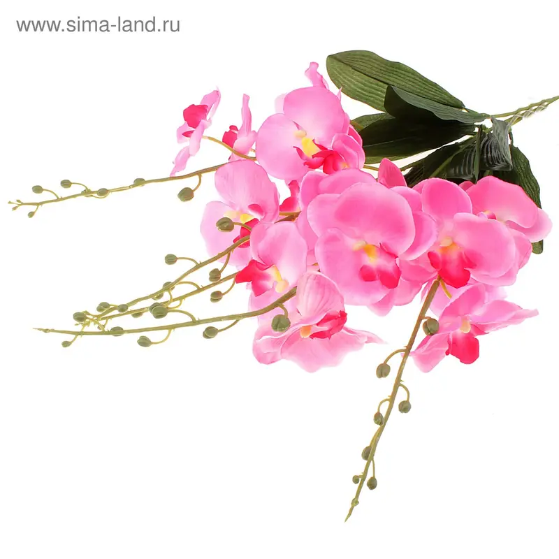 цветы искусственные куст орхидеи 60 см d-5 см