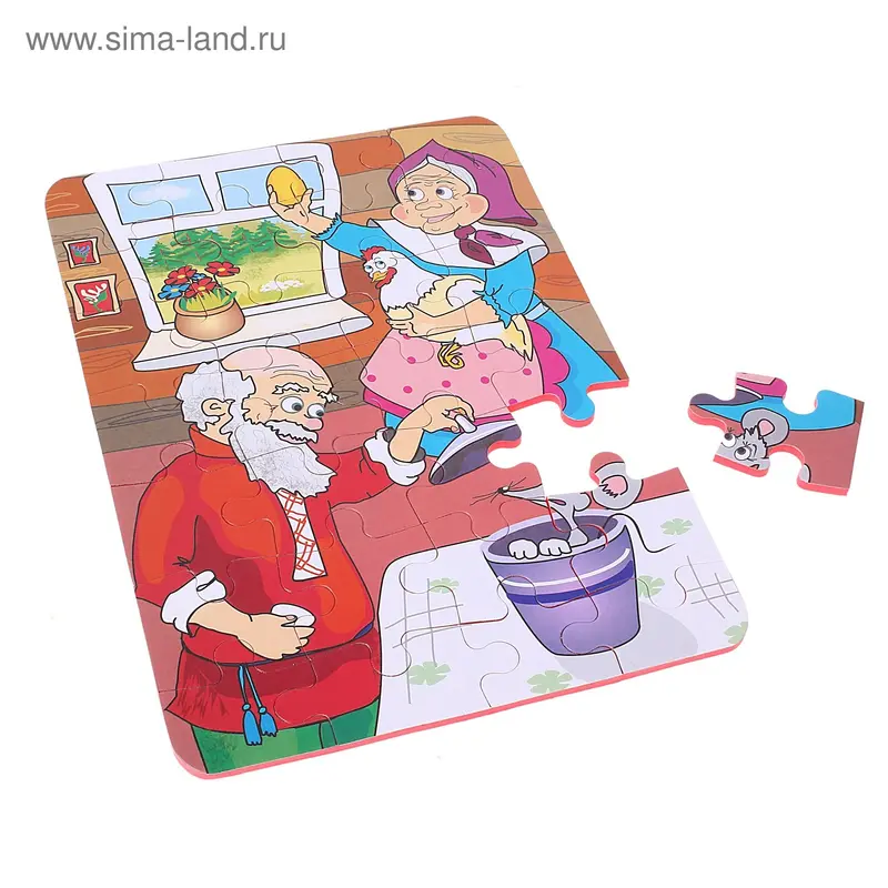Пазлы мягкие "Курочка Ряба"