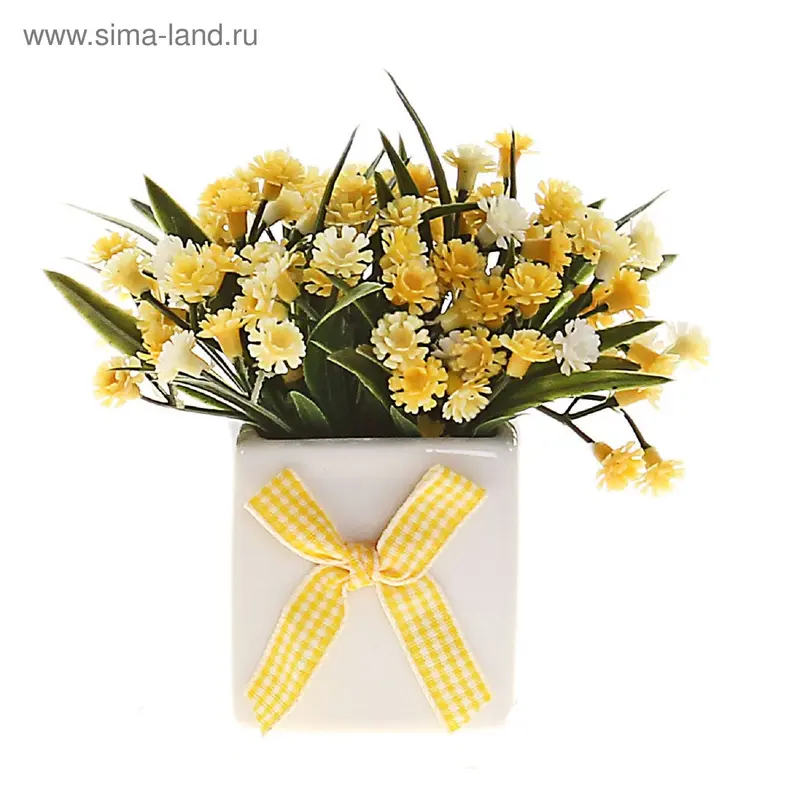 композиция мини стиль в коробочке 15*8 см цветочки мелк