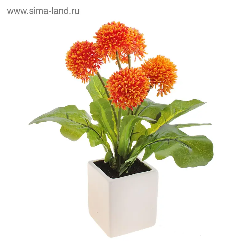 композиция в горшочке 27*15 см шары яркие