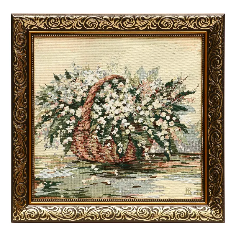 Гобеленовая картина "Ландыши" 35*35 см