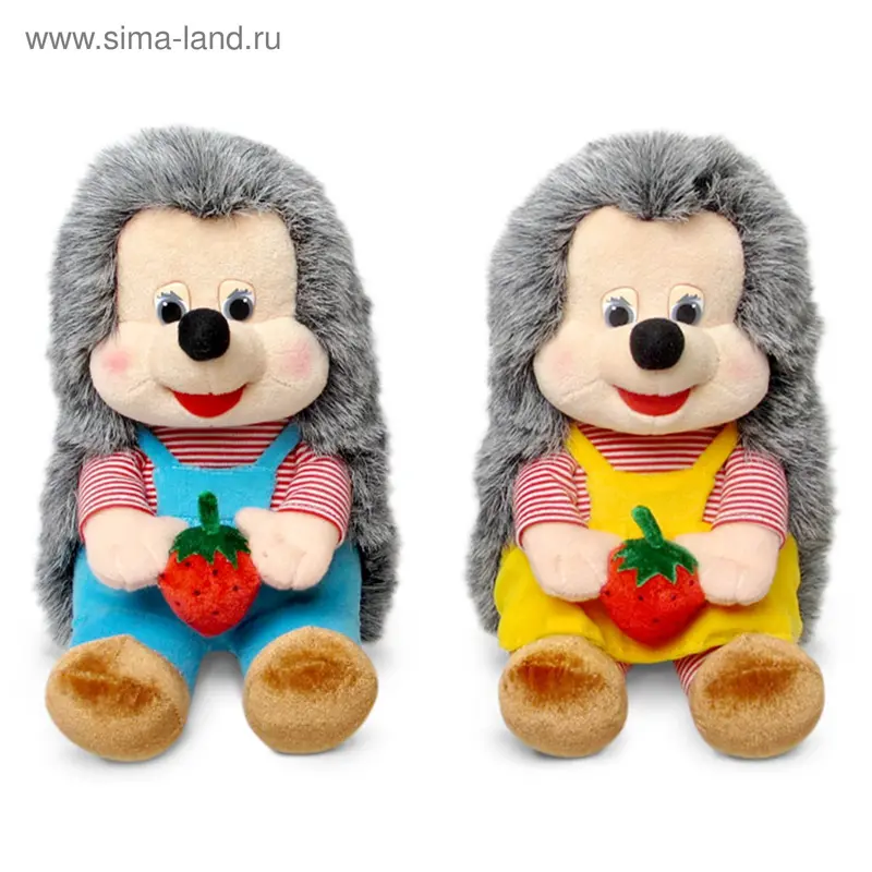 Мягкая игрушка «Ёжик/Ежиха в одежде» музыкальная, цвета МИКС