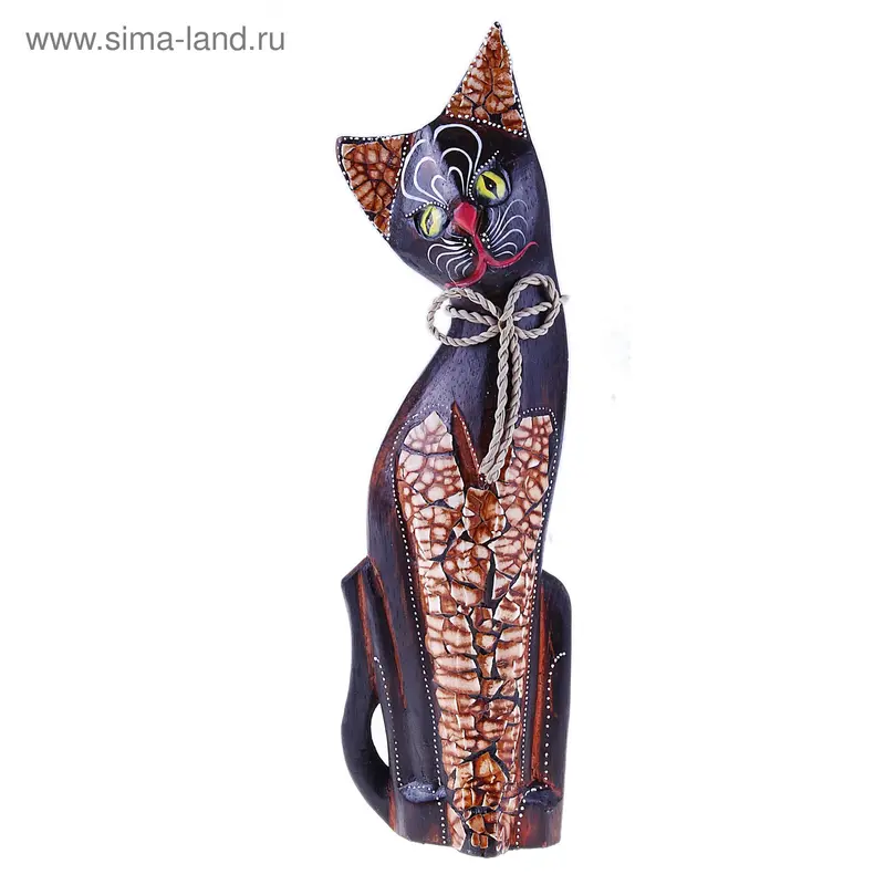 фигурка Кошка с бантиком 30см 3BS 00-03B дерево