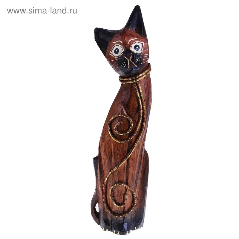 фигурка Кошечка 35см дерево 3BKM 00-11A