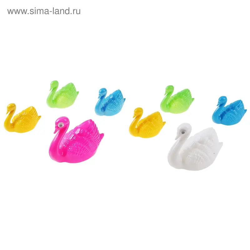Набор водоплавающих, 4 лебедя