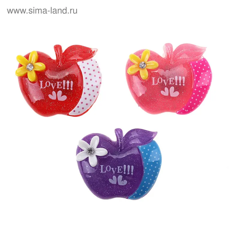 Магнит "Яблочко романтика" 4,5х4,5 см