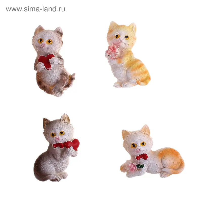 магнит полистоун маленький котёнок 6*4 см