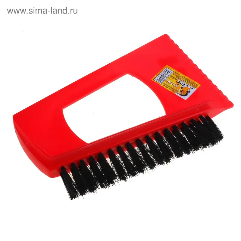 Щетка сметка, со скребком, Колибри, красный