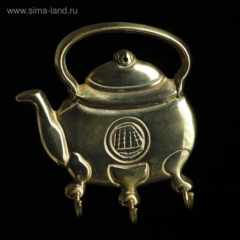 Вешалка "Чайник" с 3-мя крючками, 3 × 10 × 11 см
