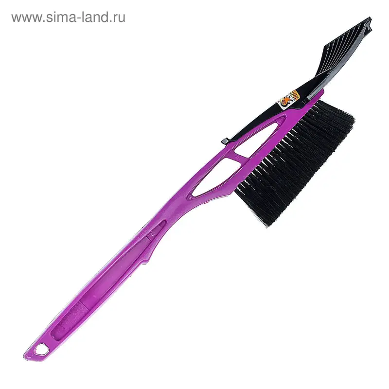 Щетка сметка, со скребком, 53 см, МИКС
