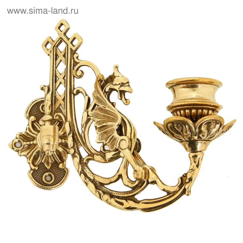 подсвечник настенный на 1 свечу Dragon