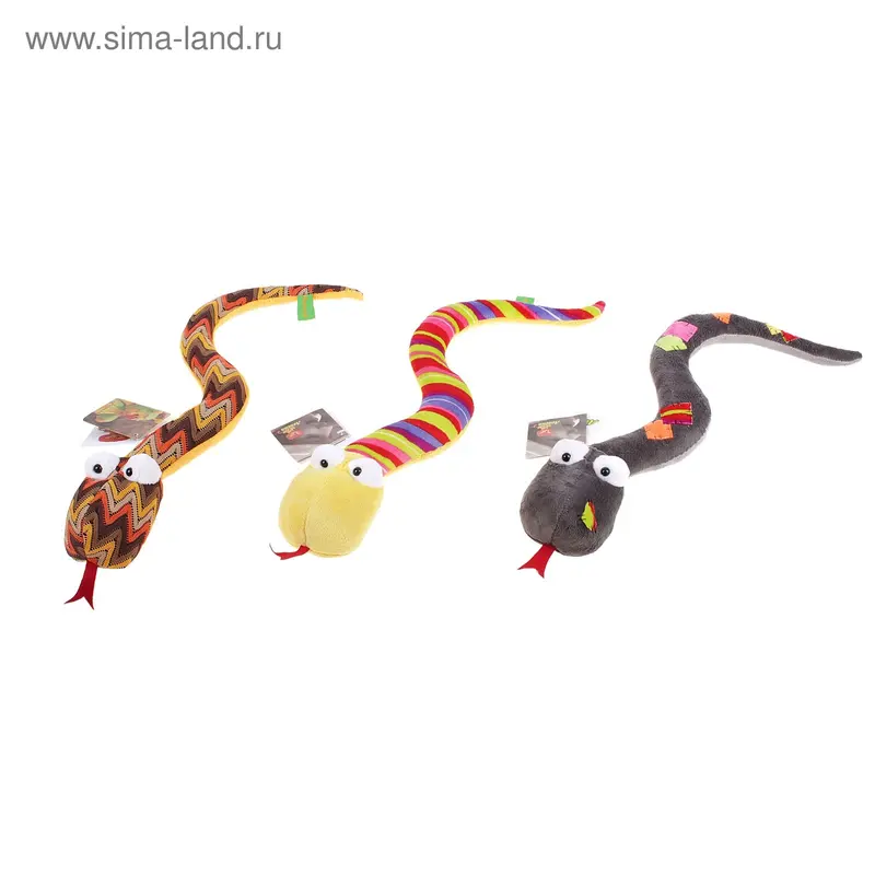 Мягкая игрушка змея Изабелла (средняя), цвета МИКС