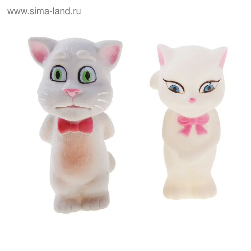 Игрушка резиновая, "Котята" (2 штуки)