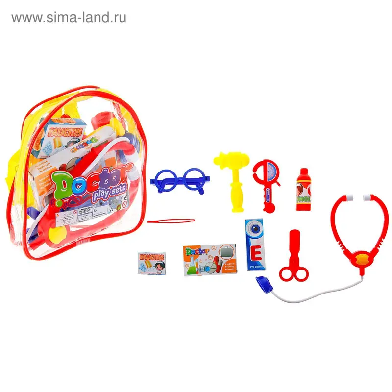Набор доктора "Докторенок" в сумке, 10 предметов
