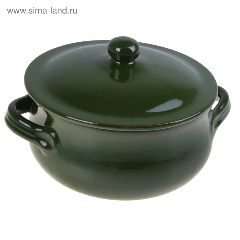 Кастрюля с двумя ручками с крышкой 20см vr080