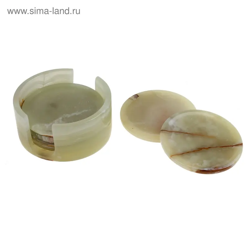 набор подставок под горячее оникс 2*4,5" (7 предметов) 11,5*11,5*5см