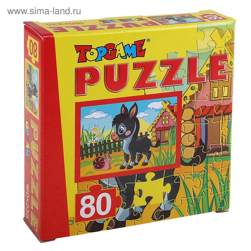 Пазл "Ослик", 80 элементов