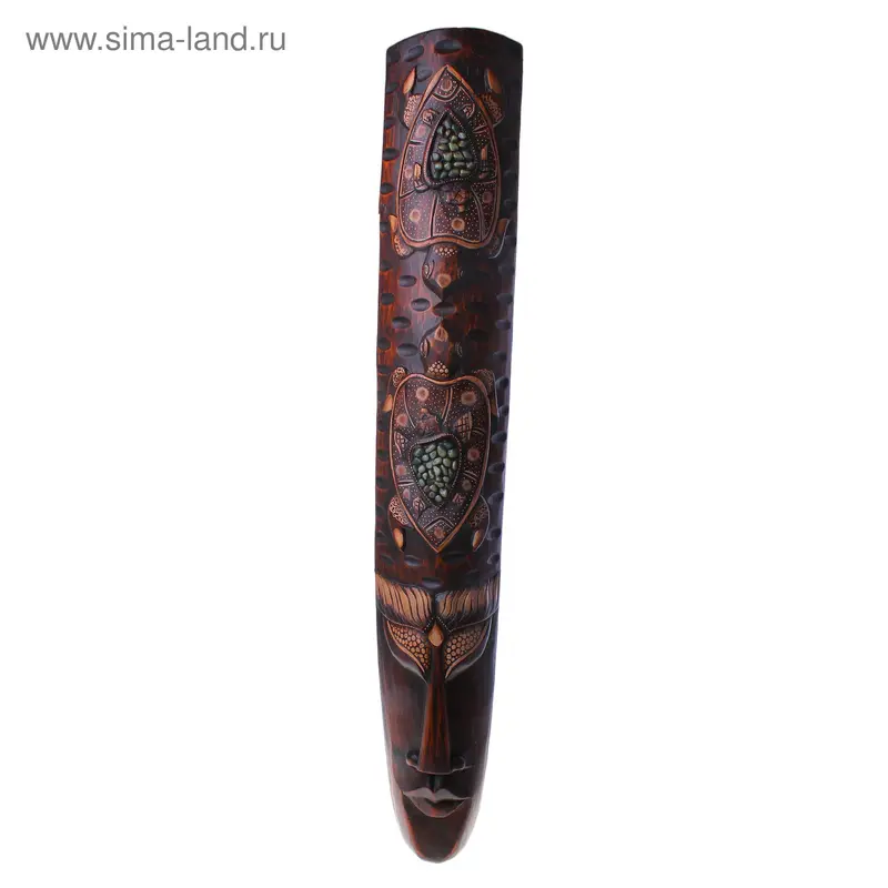 маска сюжет рисунка две черепахи с черепашатами 100см 4HBA 25 дерево