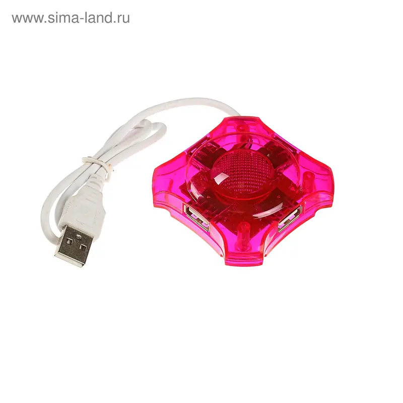 USB-разветвитель LuazON, 4 порта, микс