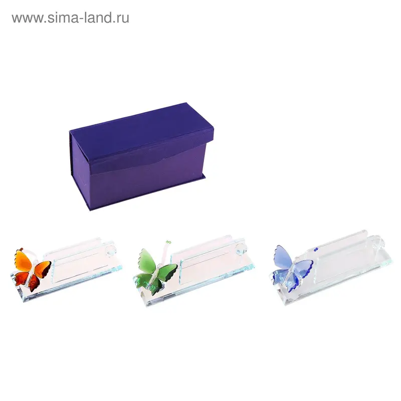 Набор настольный с визитницей, микс
