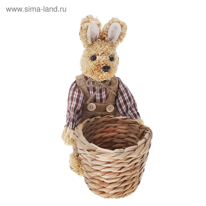 корзинка для мелочей кролик садовод 29 см микс